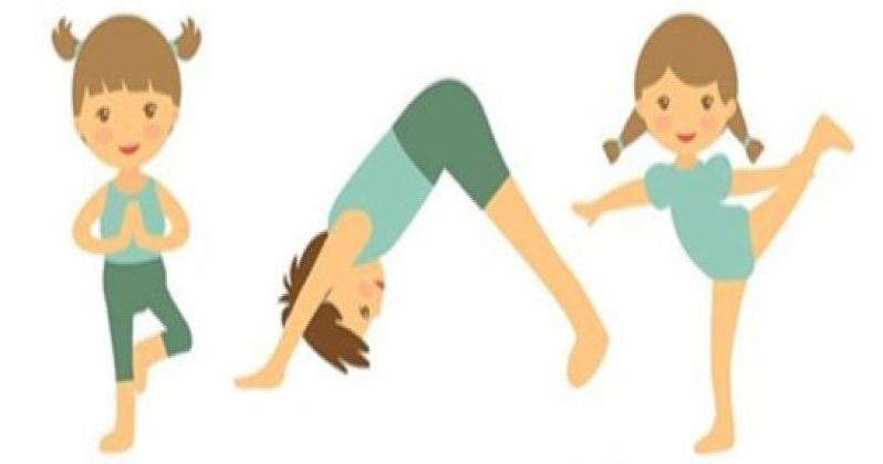 dessin d'enfants posture yoga